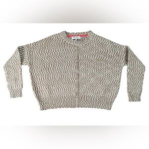 Juicy Couture Women Y2K VTG Cropped Oversized Tan Sweater Size S Cozycore Luxury